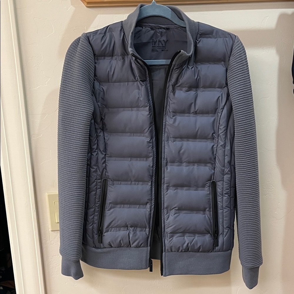 Marc New York Quilted Puffer Jacket in Gray